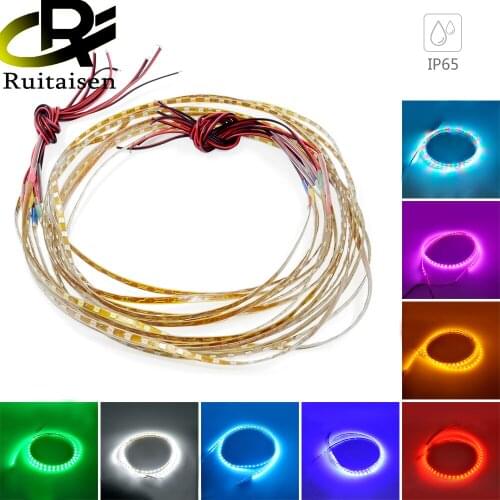 90CM Car Decorative Flexible LED Strip Light Car LED Daytime Running Light Waterproof Car LED Strip Light DRL Strip 12V