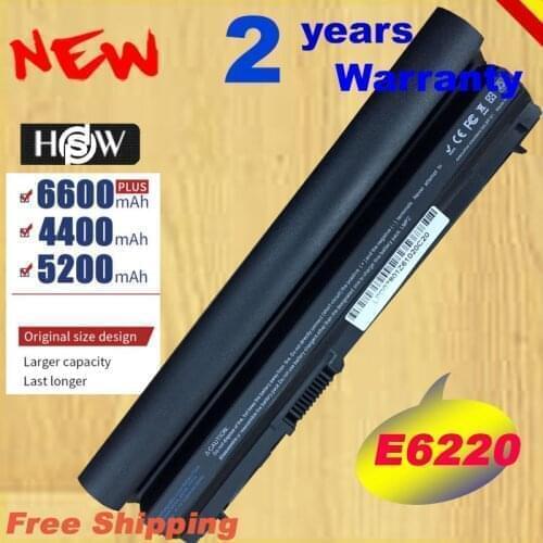 HSW Laptop Battery for Dell Latitude E6220 E6230 E6320 E6430S E6120 E6330 FRROG GYKF8 WJ38 HJ474 J79X4 K4CP5 5X317 fast shpping