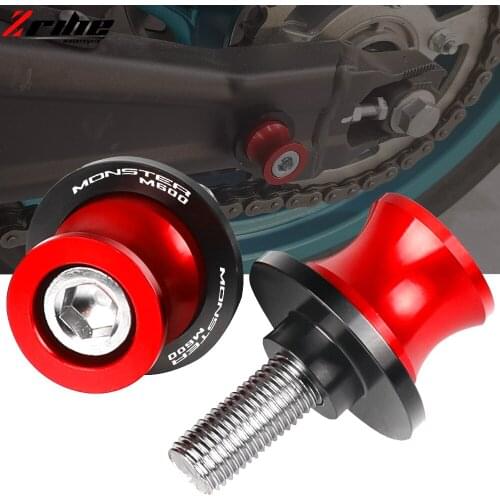For DUCATI MONSTERM600 MONSTER M600 All Years Motorcycle Accessories CNC Aluminum Swingarm Spools Stand Screws 6MM 8MM 10MM