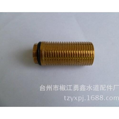 Faucet accessories two leading faucet straight foot single cold water faucet fixed copper pin 4 min copper screw