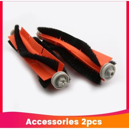 Home cleaning accessories replacement 2pcs Main brushes for xiaomi robotic vacuum cleaner, household robot vacuum cleaner parts