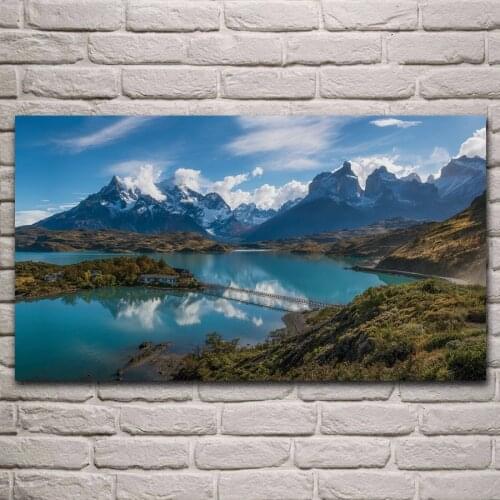 Chile Torres del Paine Patagonia nature landscape fabric poster living room home wall art decor canvas silk art print KL220