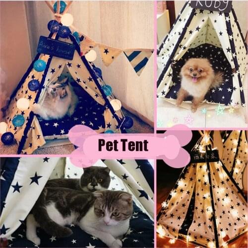 Pet House Cute dog tent outside tent fo pets Star Pattern Tent