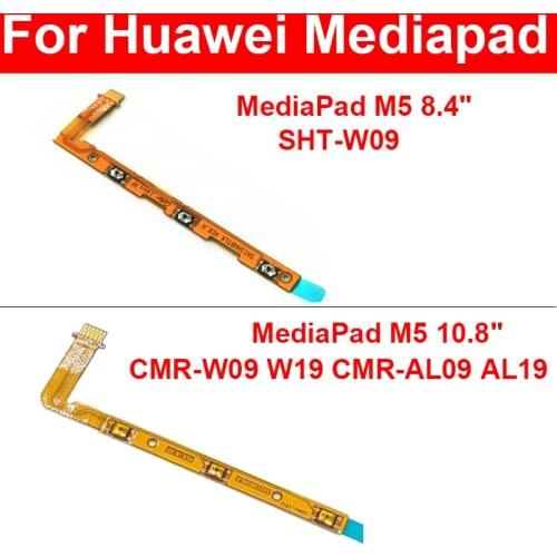 ON/OFF Power Volume Side Button Flex Cable For Huawei MediaPad M5 10.8" CMR-W09 W19 CMR-AL09 AL19 Power Volume Flex Ribbon