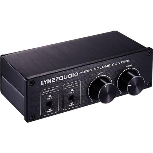 KYYSLB A977 Lossless Full Balance Passive Preamp Regulator Active Speaker Volume Adjustment Controller 2 In 2 Out Switch