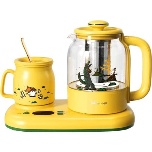 Bear 220V Health Pot Kettle Teapot Insulated Coaster 0.8L Multifunctional Flower Teapot Tea Maker Electric Kettle Samovar