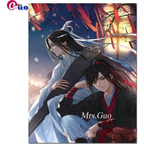 Mo Dao Zu Shi 5D DIY Diamond Painting Anime Characters Full Square Round Diamond Embroidery Cross Stitch Diamond Mosaic Painting