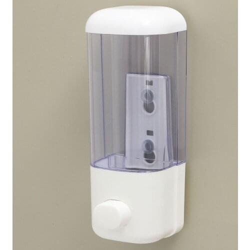 Single 500ml Soap Dispenser Wall Mount Shower Bath Shampoo Dispenser Liquid Soap Container Bathroom Accessories