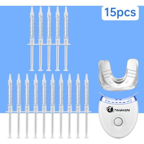 Teeth Whitening 35% Peroxide Dental Bleaching System Oral Gel Kit With LED Light Home Use Equipment White Teeth Products