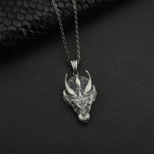 Dragon Snazzy Necklace Allergy-Free Alloy Pendant Men Necklace for Gift Daily Life Party Club Cosplay Wholesale Dropshipping