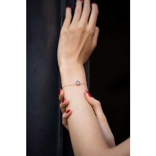 İzla Design Drop Model Montürlü Zircon Silver Bracelet