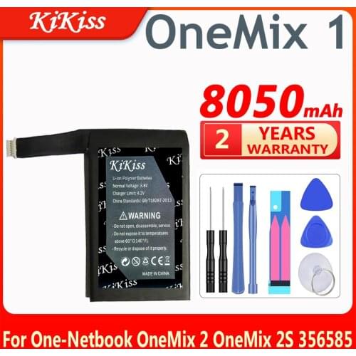 KiKiss 8050mAh Replacement Battery For One-Netbook OneMix 2 OneMix 2S 356585 Notebook Li-ion Bateria