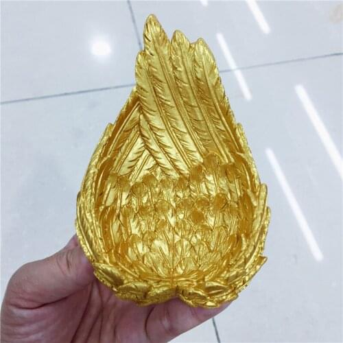 Resin Wings Figurine Display Stand for Crystal Glass Ball Base Sphere Holder Christmas Ornament Statue Gift