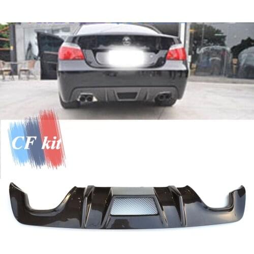 OTD Style Carbon Fiber Diffuser Rear Lip Bumper Spoiler for BMW 5 Series E60 M Tech 2004-2009 Car Styling