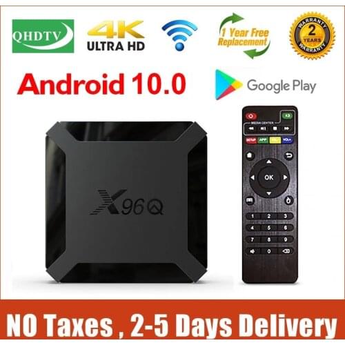 X96Q TV Box Android 10 QHD 4K Smart TV Box 1G 8G 2G 16G Allwinner H313 Android 10.0 TVBox 2.4G Wifi X96 Q Set Top Box