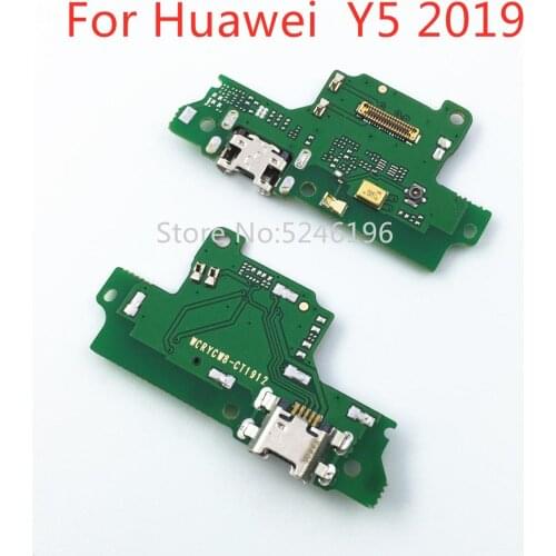 1pcs Applicable to For Huawei Y5 Y6 Y7 Y9 (2019) USB charging port charger base connector soft cable Replacement of parts