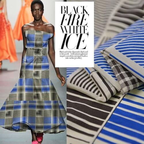 140cm vintage plaid silk fabric soft dress shirt silk crepe de chine fabric 16mm natural silk fabric wholesale silk cloth