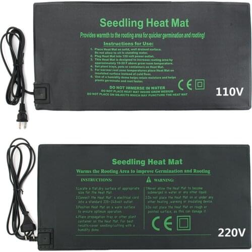 24x52cm Flowers Pots Heat Mat Plant Seed Germination Propagation Clone Starter Warm Pad Mat Vegetable Flowers Garden Tool