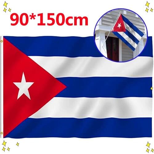 3X5Ft Cuba National Flag 90X150cm Polyester Flying Waterproof Banners Home Outdoor Indoor Wall Patriotic Activity Decoration
