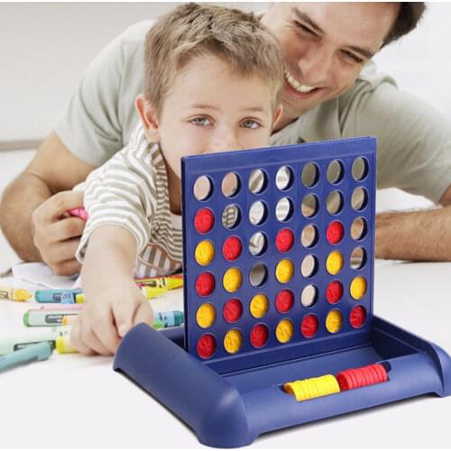 4 in A Row Fun Desktop Sports Entertainment Competition Board Game Chess Strategy for Kids Family Parent-child Interactive Toys