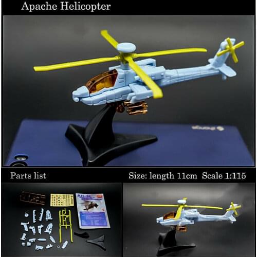 4D Assembly Fighter Boeing AH-64 Apache Model Collection Puzzle Figure Toy