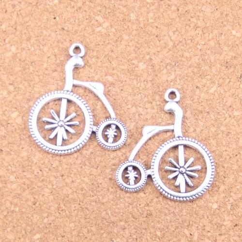 10pcs Charms mediaeval bike bicycle 27x31mm Antique Pendants,Vintage Tibetan Silver Jewelry,DIY for bracelet necklace