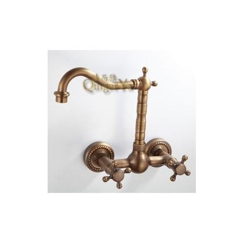 8807 money supply faucet antique copper dish faucet hot and cold taps into the wall faucet