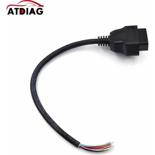 30CM 16 Pin Car Diagnostic Interface Tool Adapter OBD 2 OBD2 16pin Female Connector To Extension OBD2 Opening OBD Cable