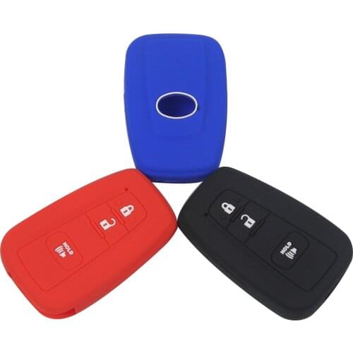 Kutery 10pcs/lot 3 Buttons Remote Car Key Cover Case Silicone Protect Shell For Toyota Prius 2016