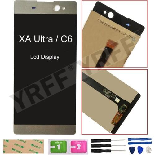 For Sony Xperia XA Ultra C6 LCD Display Touch Screen For Sony Xperia C6 LCD Screen Digitizer Sensor Panel