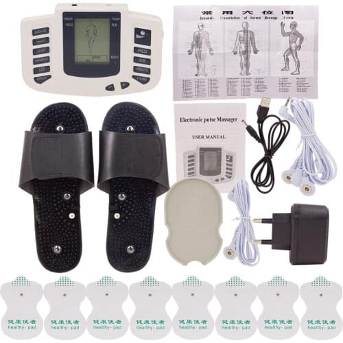 Electric Tens Muscle Stimulator Digital Muscle Therapy Full Body Massage Relax 16pads Pulse Ems Acupuncture Health Care Machine