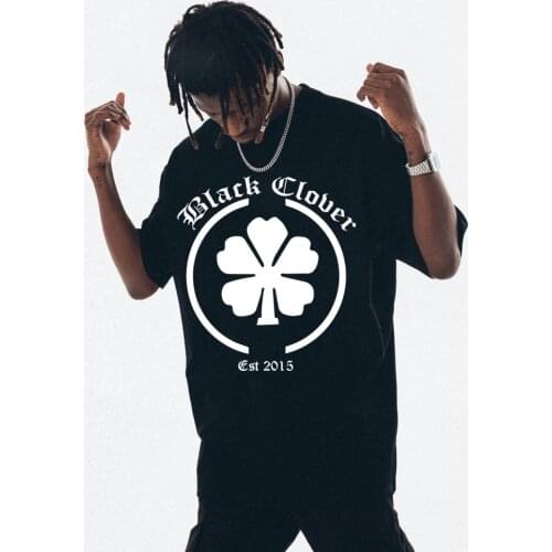 Hot Anime Black Clover Men Women T Shirt Harajuku Casual Anime Print T-shirt Fashion Hip Hop Top Tees Summer Clothes