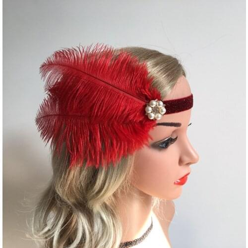 Bride and Bridesmaid Feather Headdress Headband Wedding Photo Photo Stage Performance Hair Accessories