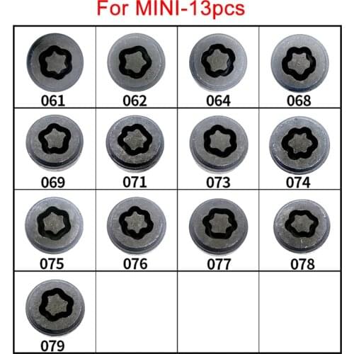 13PCS Tire Anti-theft Screw Disassembly Tool Key Sleeve For Mini JCW Countryman Clubman Wheel Bolt Lock screw Nut Car Accessorie