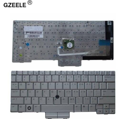 GZEELE US Laptop Keyboard FOR HP Compaq 2710 2710P EliteBook 2730 2730P New Keyboard English layout Teclado silver With pointing