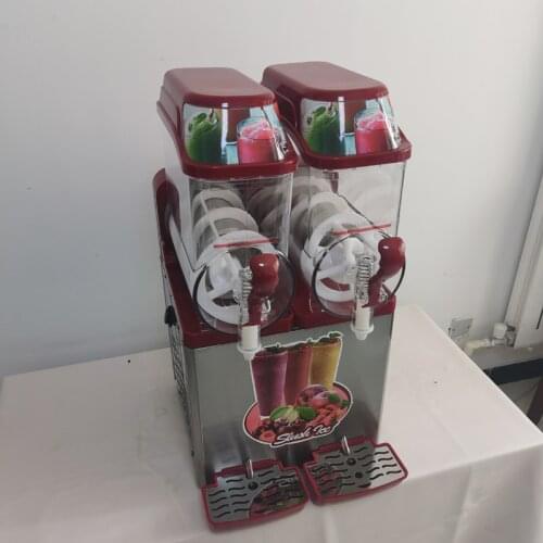 Commercial Slush Machine Automatic Snow Melting Machine Two Tank Smoothies Machine 24L