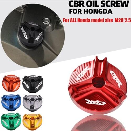 Motorcycle M20*2.5 Engine Oil Plug Filler Cover Screw For Honda CBR 600 RR 1000RR CBR 600RR 2004 2005 2006 2007 2008 2003-2016
