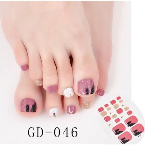 22 Tips/Sheet Valentines Loveliness Full Cover Nail Stickers Fashion Nail Stickers Nail Sticker Set Designed Nail Tape Shiny