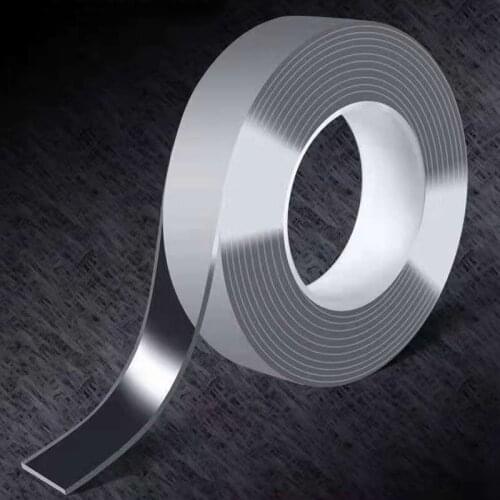 1/2/3/5m Nano Tape Double-Sided Adhesive Tape Waterproof Transparent Tape For Bathroom Kitchen Room Car Use Traceless Sticker