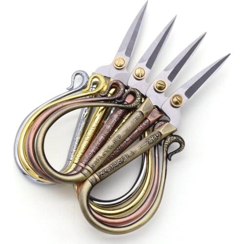 Stainless Steel Retro Cloud Scissors Vintage Sewing Fabric Cutter European Style Household Tailor Thread Embroidery Scissors