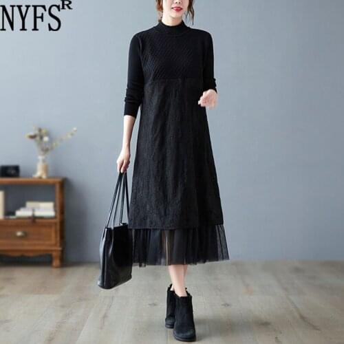 Модные трикотажные платья NYFS China At AliExpress