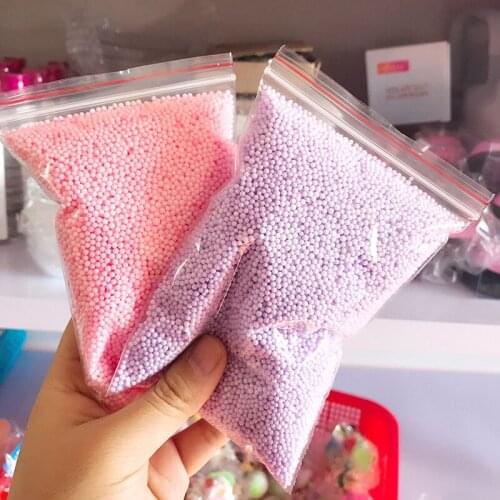 One Pack Snow Mud Particles Accessories Slime Balls Small Foam Beads For Foam Filler For DIY Craft Supplies