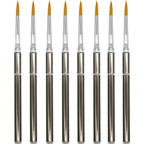 Excellent Quality Kolinsky Sable Nail brush Acrylic 3D Painting Brush UV Gel DIY Nail Art Tools