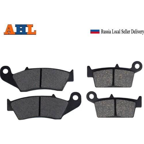 Motorcycle Front and Rear Brake Pads For Kawasaki KX125 KX 125 1995-2008 KLX250 D-Tracker 1998-2003 KLX250 2006-2007