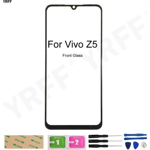 For VIVO Z5 (No Touch Screen) Front Glass Panel 6.38'' inch V1921A V1921T Repair Assembly Parts