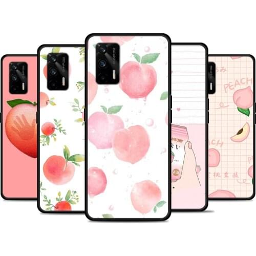 Peach Drink Fruit For Realme 8 GT Neo Flash Edition Explorer Master Q3 Pro Narzo30 C21 C20 C11 C20A C21Y Phone Case