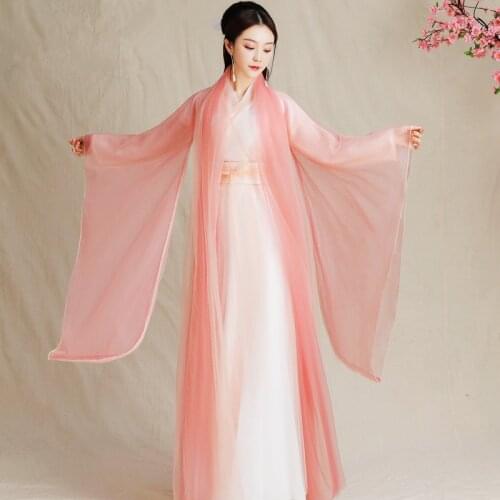 Retro Fairy Dress For WomenTraditional Hanfu Dress Ancient Chinese Style Dress Halloween Carnival Cosplay TV Play