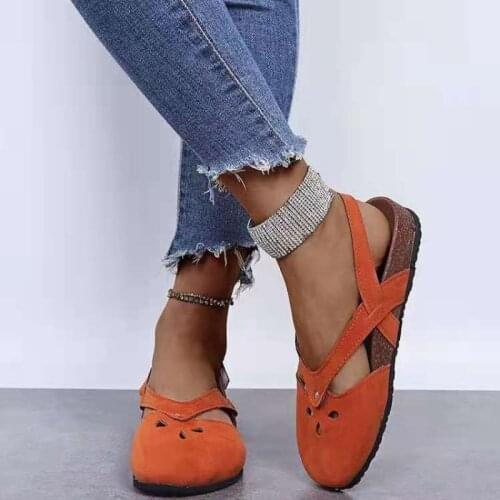 Womens Sandals Summer Ladies Casual Fish Mouth Low Top Solid Flat Heel Shoes Female Comfortable Casual Sandals