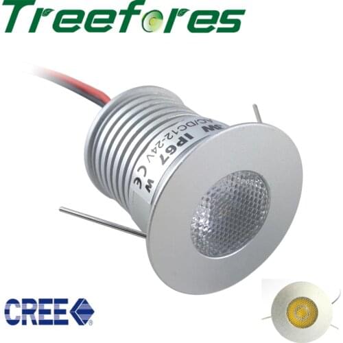 6PCS 3W 12V 24V CREE Mini with 0-10V PWM Dimmable Power Transformer LED Spot Bulb Light for Cabinet and Stair Lighting