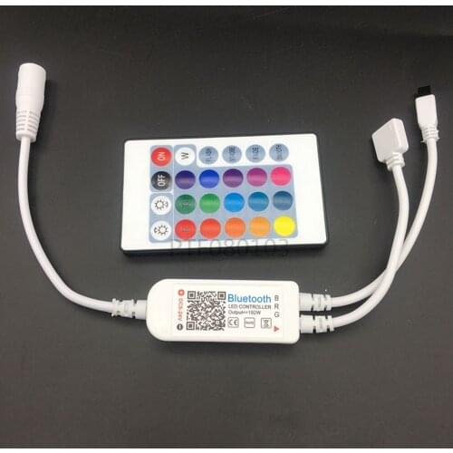 WiFi Music IR / RF Remote Smartphone WIFI LED RGB Controller APP+24key control For 5050 3528 RGB led strip